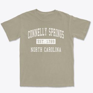 Connelly Springs North Carolina Classic Established Premium Heavyweight T-shirt