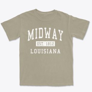 Midway Louisiana Classic Established Premium Heavyweight T-shirt