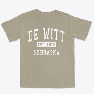 De Witt Nebraska Classic Established Premium Heavyweight T-shirt