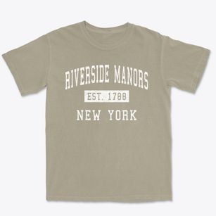 Riverside Manors New York Classic Established Premium Heavyweight T-shirt