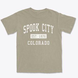 Spook City Colorado Classic Established Premium Heavyweight T-shirt
