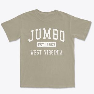 Jumbo West Virginia Classic Established Premium Heavyweight T-shirt