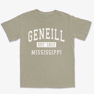 Geneill Mississippi Classic Established Premium Heavyweight T-shirt