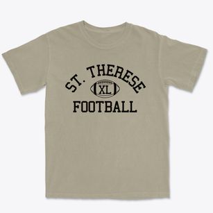 Saint Therese Little Flower School Classic Football Premium Heavyweight T-shirt
