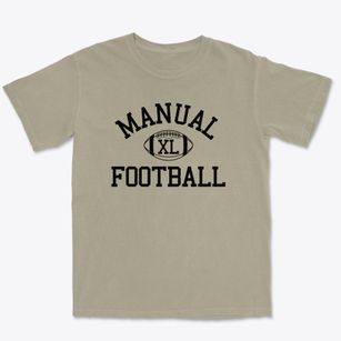 Manual High School Classic Football Premium Heavyweight T-shirt