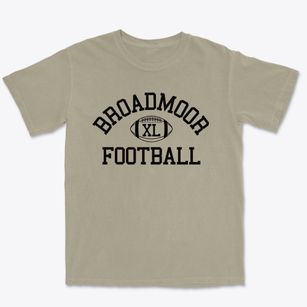 Broadmoor School Classic Football Premium Heavyweight T-shirt