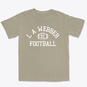L A Webber Senior High School Classic Football Premium Heavyweight T-shirt