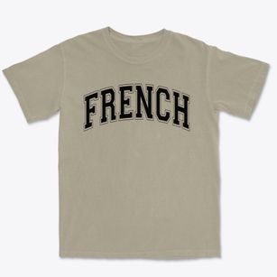 French Elementary School Varsity Arch Premium Heavyweight T-shirt