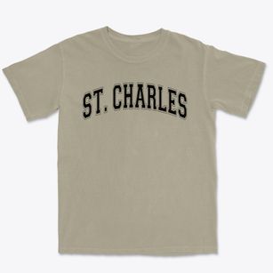 Saint Charles Elementary School Varsity Arch Premium Heavyweight T-shirt