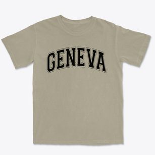 Geneva Elementary School Varsity Arch Premium Heavyweight T-shirt