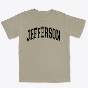 Jefferson Elementary School Varsity Arch Premium Heavyweight T-shirt