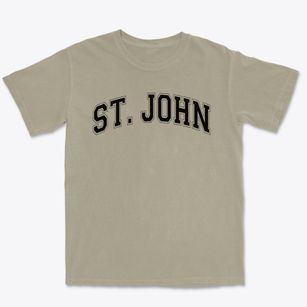 Saint John Elementary School Varsity Arch Premium Heavyweight T-shirt