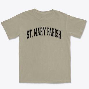 St Mary Parish Varsity Arch Premium Heavyweight T-shirt