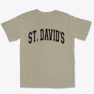 Saint David's School Varsity Arch Premium Heavyweight T-shirt