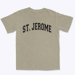 Saint Jerome School Varsity Arch Premium Heavyweight T-shirt