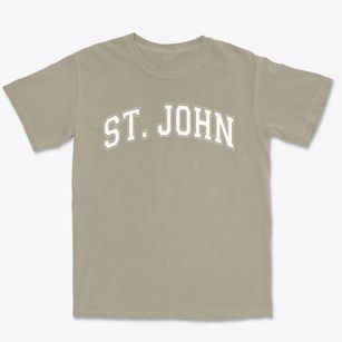 Saint John The Evangelist School Varsity Arch Premium Heavyweight T-shirt