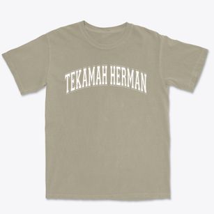 Tekamah Herman School Varsity Arch Premium Heavyweight T-shirt