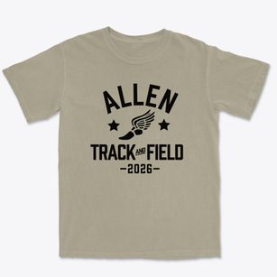 Allen Academy Track and Field Premium Heavyweight T-shirt