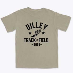 Dilley High School Track and Field Premium Heavyweight T-shirt