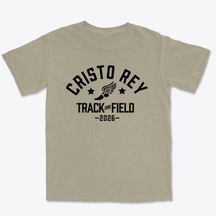 Cristo Rey High School Track and Field Premium Heavyweight T-shirt