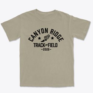 Canyon Ridge Middle School Track and Field Premium Heavyweight T-shirt