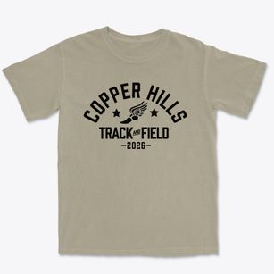 Copper Hills High School Track and Field Premium Heavyweight T-shirt