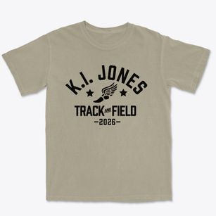 K.i. Jones Elementary School Track and Field Premium Heavyweight T-shirt