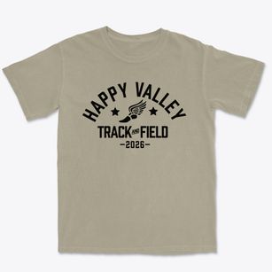 Happy Valley Elementary School Track and Field Premium Heavyweight T-shirt