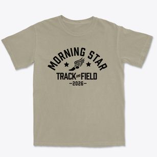Morning Star Christian School Track and Field Premium Heavyweight T-shirt