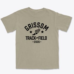 Grissom High School Track and Field Premium Heavyweight T-shirt