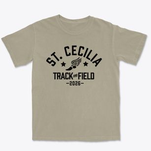 Saint Cecilia School Track and Field Premium Heavyweight T-shirt