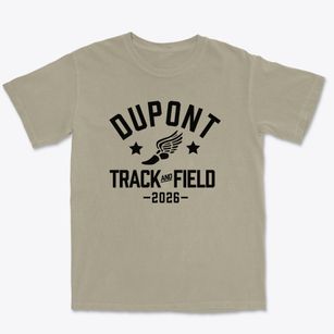 Dupont Elementary School Track and Field Premium Heavyweight T-shirt