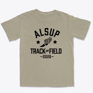 Alsup Elementary School Track and Field Premium Heavyweight T-shirt