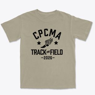 Capital Prep-classical Magnet-achievement First Co-op Track and Field Premium Heavyweight T-shirt