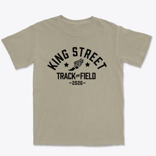 King Street Primary School Track and Field Premium Heavyweight T-shirt