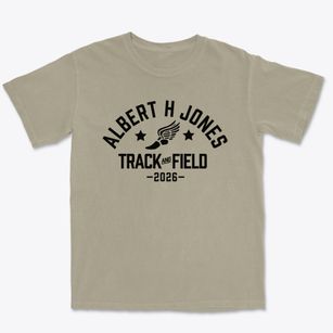 Albert H Jones Elementary School Track and Field Premium Heavyweight T-shirt