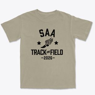 Sarasota Academy Of The Arts Track and Field Premium Heavyweight T-shirt