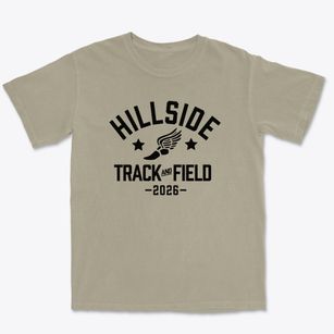 Hillside Elementary School Track and Field Premium Heavyweight T-shirt