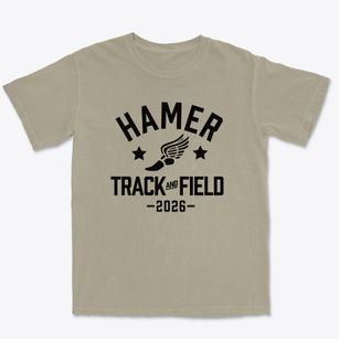 Hamer Elementary School Track and Field Premium Heavyweight T-shirt