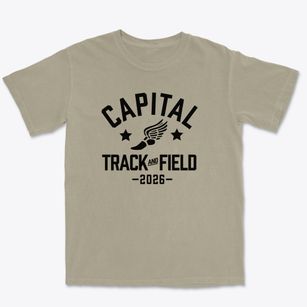 Capital High School Track and Field Premium Heavyweight T-shirt