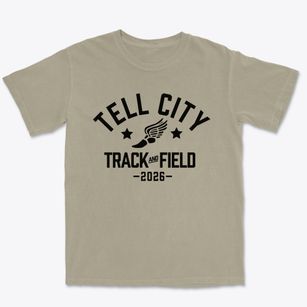 Tell City Junior High School Track and Field Premium Heavyweight T-shirt