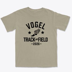 Vogel Elementary School Track and Field Premium Heavyweight T-shirt