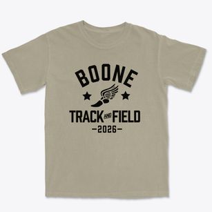 Boone High School Track and Field Premium Heavyweight T-shirt