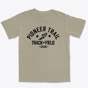Pioneer Trail Junior High School Track and Field Premium Heavyweight T-shirt