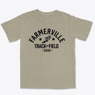 Farmerville High School Track and Field Premium Heavyweight T-shirt