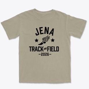 Jena High School Track and Field Premium Heavyweight T-shirt