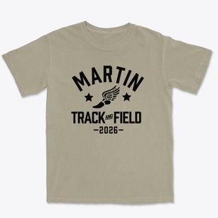 Martin Junior High School Track and Field Premium Heavyweight T-shirt