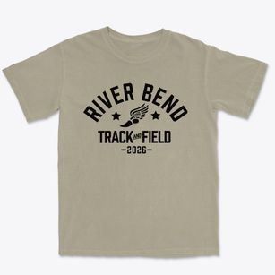 River Bend Elementary School Track and Field Premium Heavyweight T-shirt