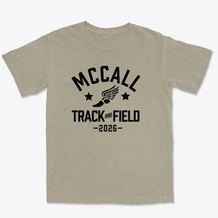 Mccall Senior High School Track and Field Premium Heavyweight T-shirt