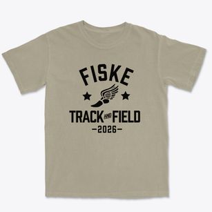 Fiske Elementary School Track and Field Premium Heavyweight T-shirt